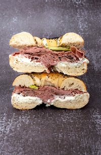 Pepperoncini & Pastrami Bagel