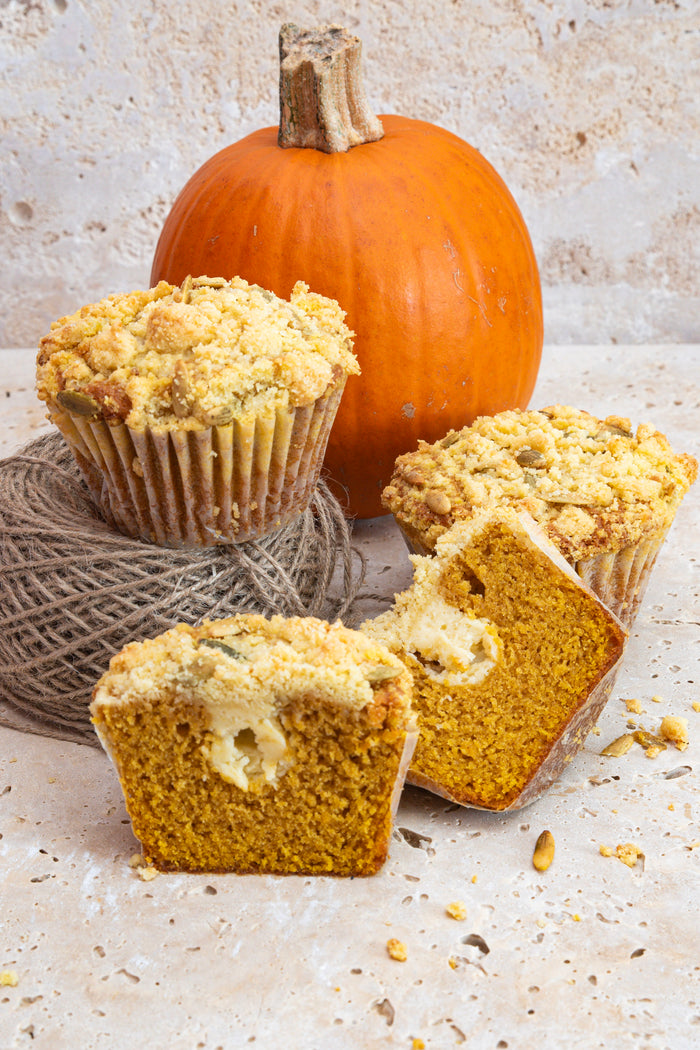 Pumpkin cream cheese muffin