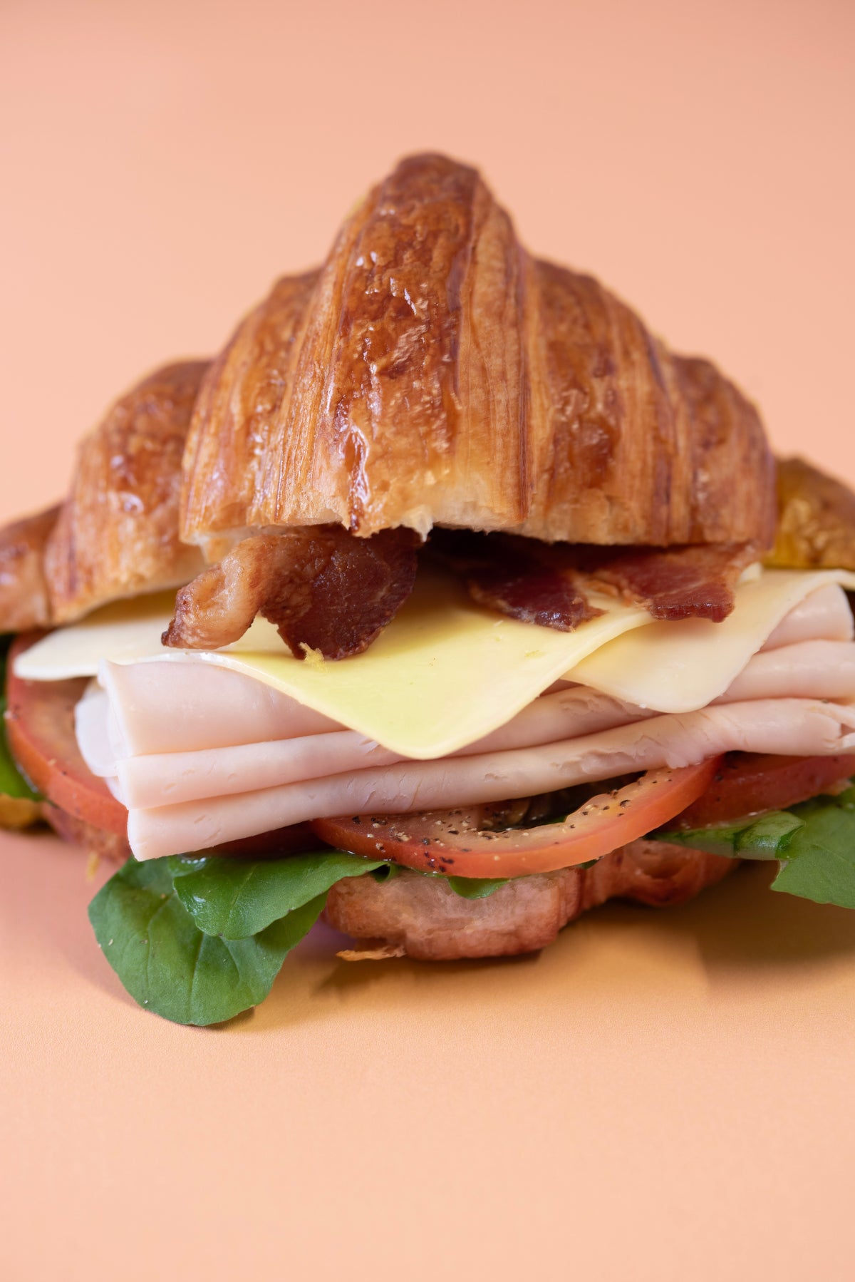 Croissant Turkey Club Sandwich
