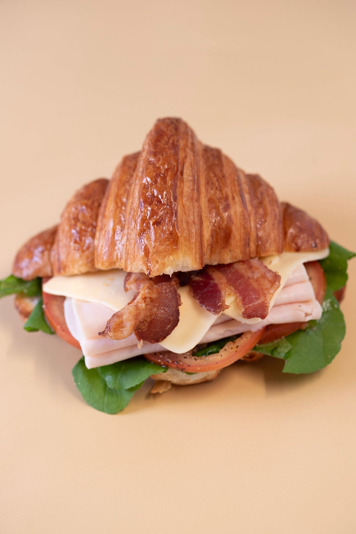 Croissant Turkey Club Sandwich