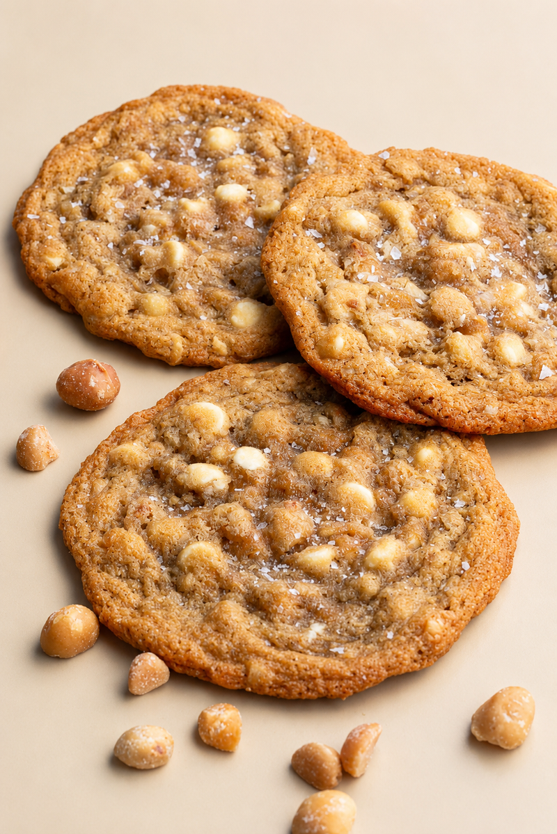 Macadamia White Chocolate Chip Cookie