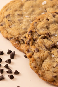 Ghirardelli Chocolate Chip and Maldon Sea Salt Cookies