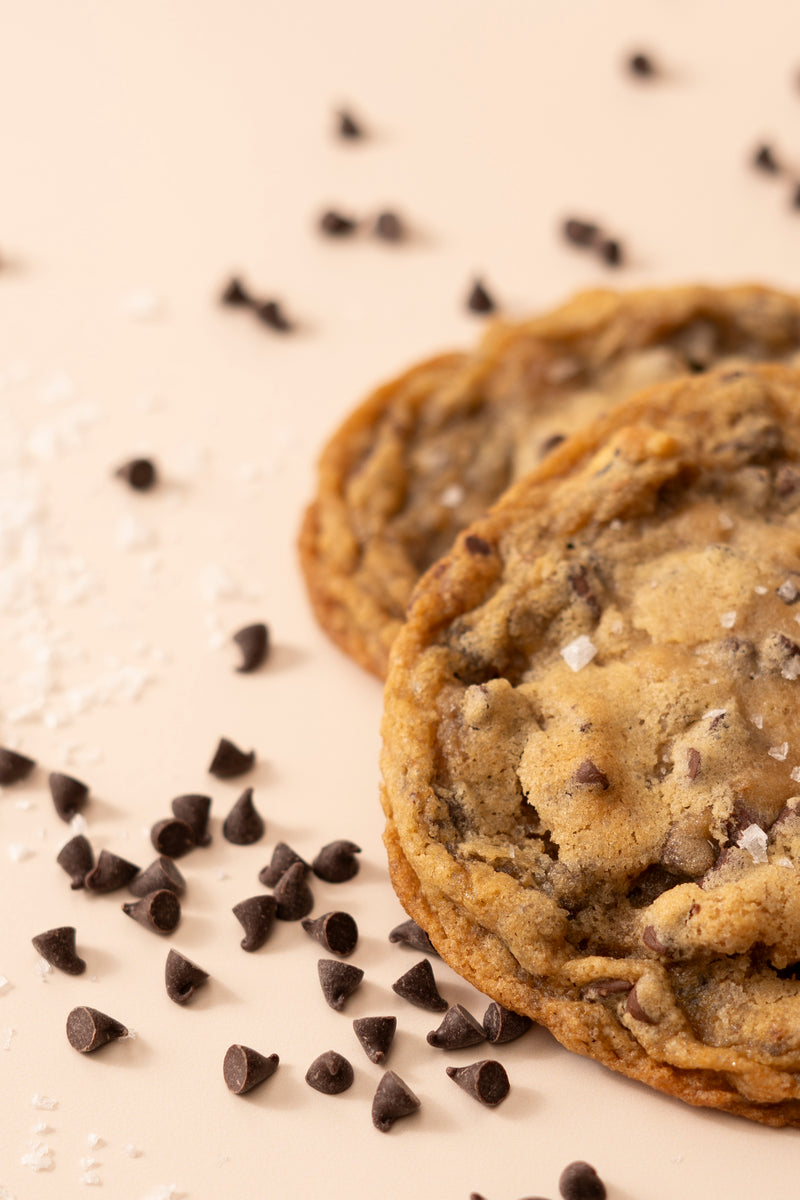 Ghirardelli Chocolate Chip and Maldon Sea Salt Cookies