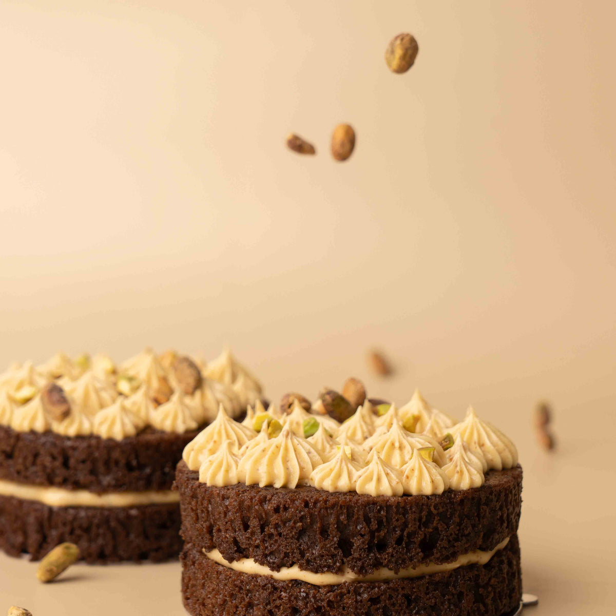 Mini Pistachio Chocolate Cake