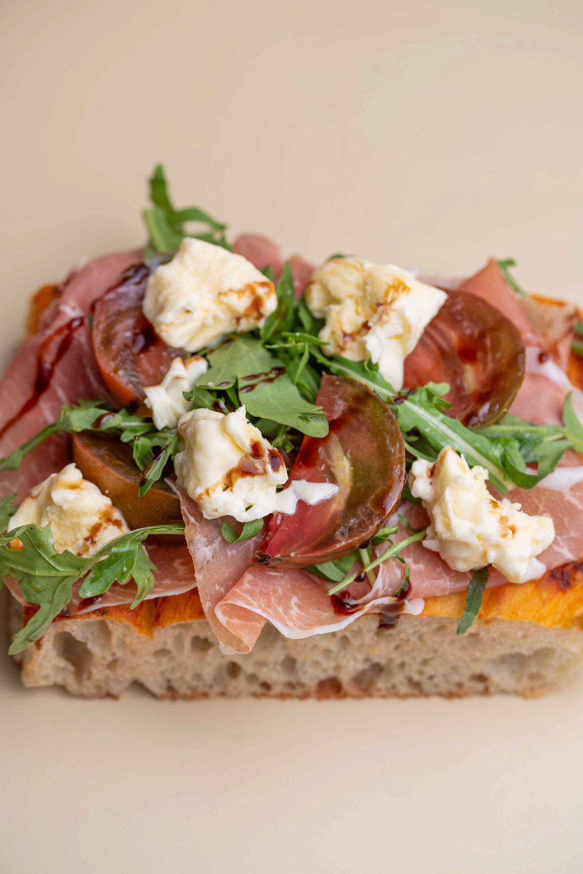Prosciutto, Heirloom Tomato & Bocconcini Focaccia