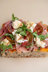 Prosciutto, Heirloom Tomato & Bocconcini Focaccia