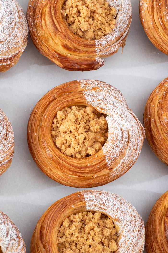 Cajeta Danish with Almond Crumble