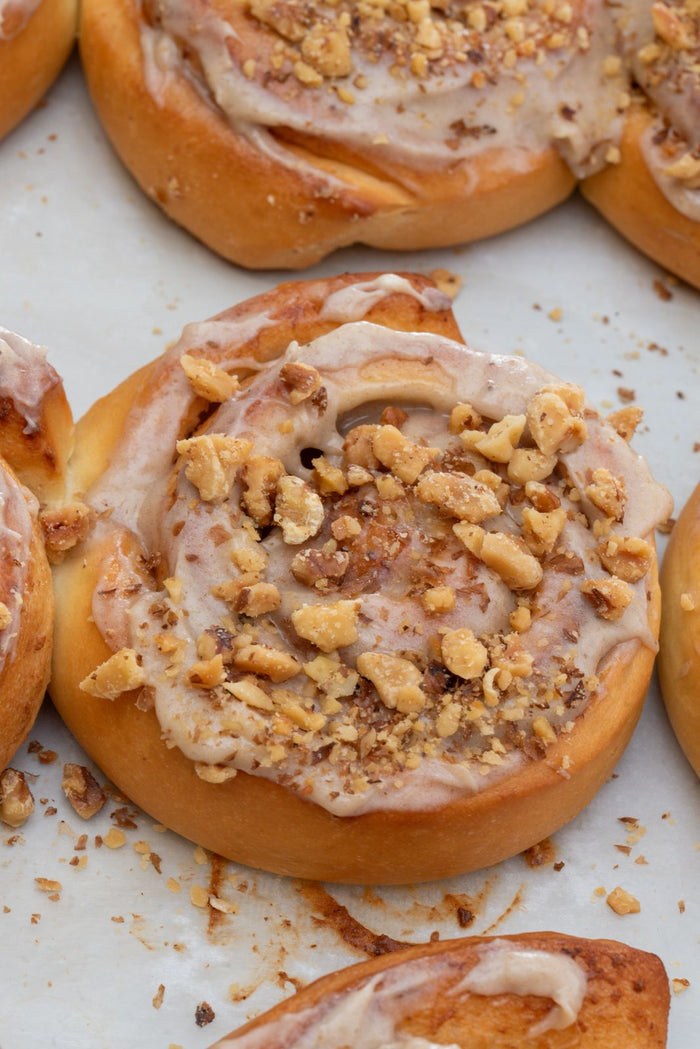 Walnut & Banana Cinnamon Roll